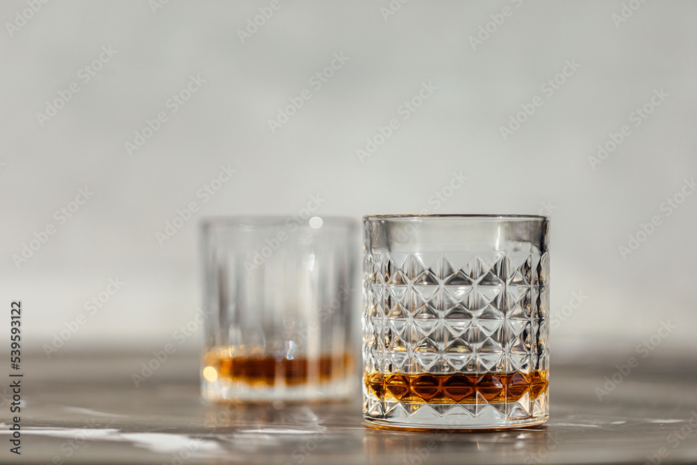 whisky glass drink front view with sun light whisky glass drink front view with sun light