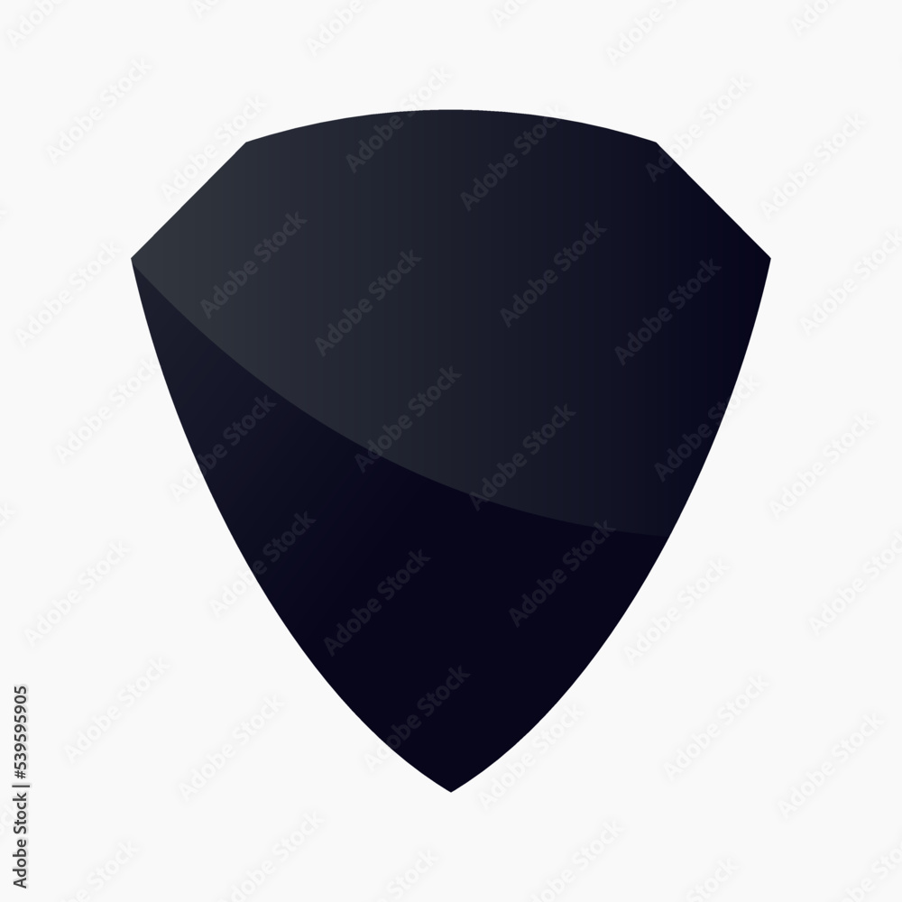 Black shield protection icon vector Black shield protection icon vector