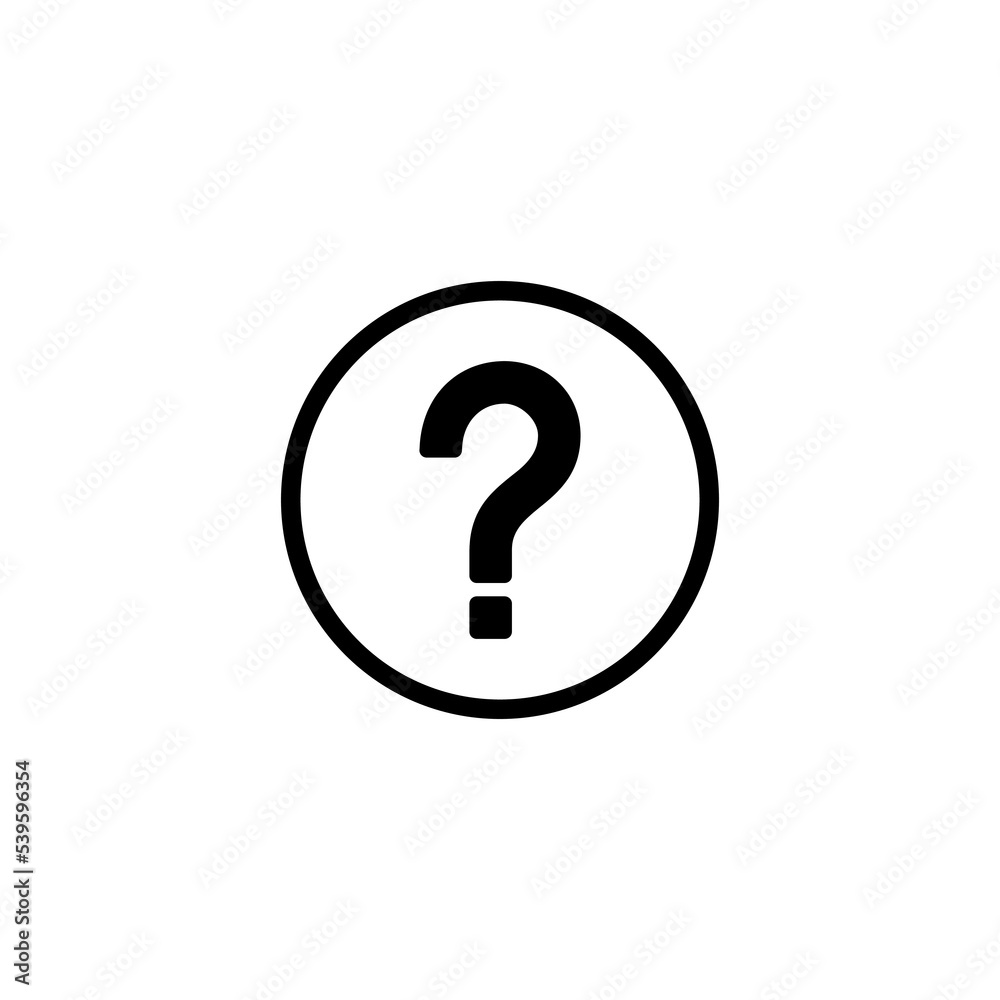 Question icon vector illustration. question mark sign and symbol Question icon vector illustration. question mark sign and symbol