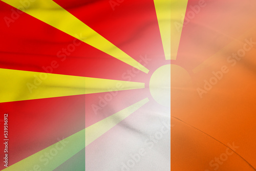 Macedonia and Ireland government flag transborder contract IRL