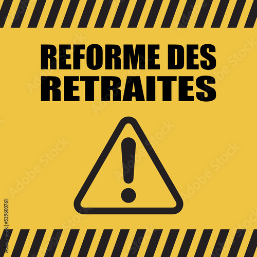 Logo réforme des retraites.