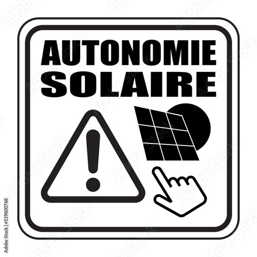 Logo autonomie solaire.