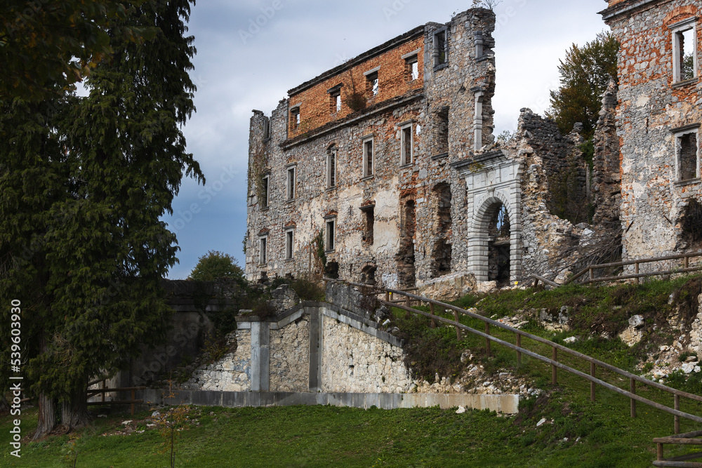 Haasberg Castle Ruins near Planina Town, Slovenia Europe