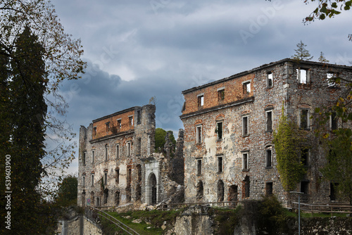 Haasberg Castle Ruins near Planina Town, Slovenia Europe