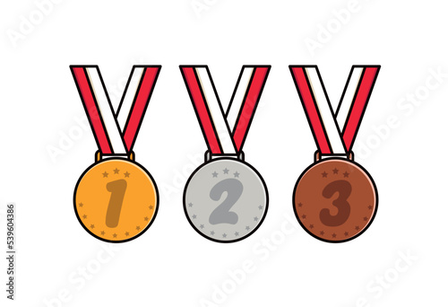 award medal illustration vector design