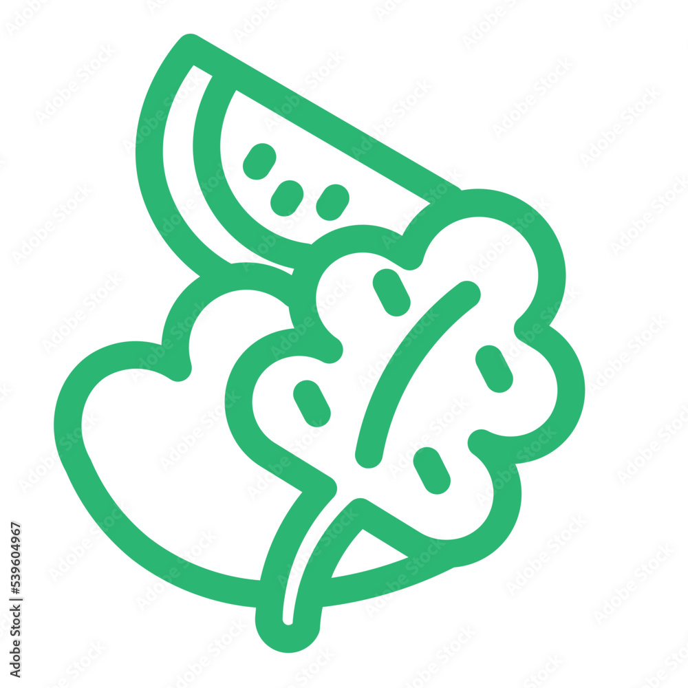 Fototapeta premium dessert food healthy meal salad sweet vegetable icon