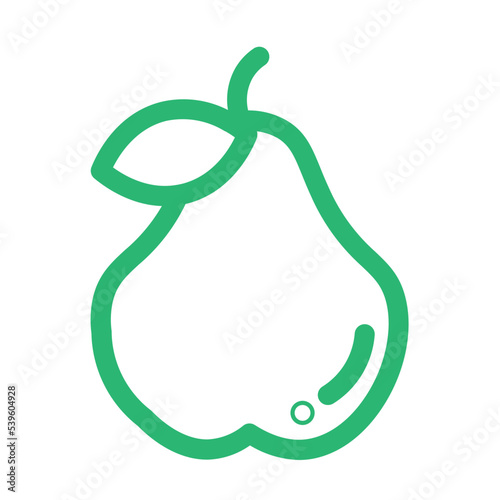 dessert food fruit guava healthy sweet vegetable icon