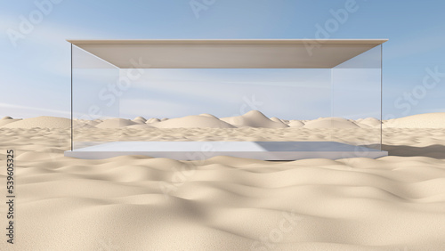 Empty room with Wall Background. 3D illustration  3D rendering 
