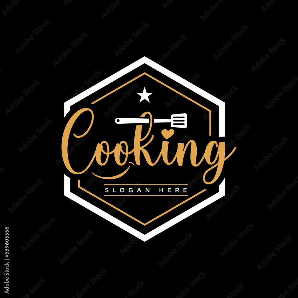 Bakery, cooking and Home baking lettering logo design template Bakery, cooking and Home baking lettering logo design template