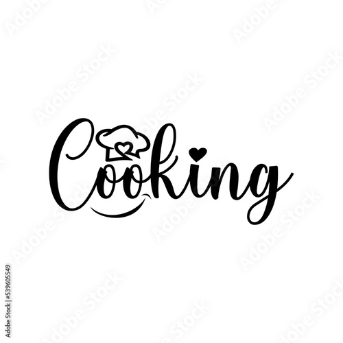 Bakery, cooking and Home baking lettering logo design template