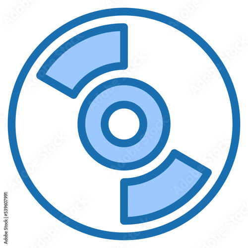 VOD tape blue style icon