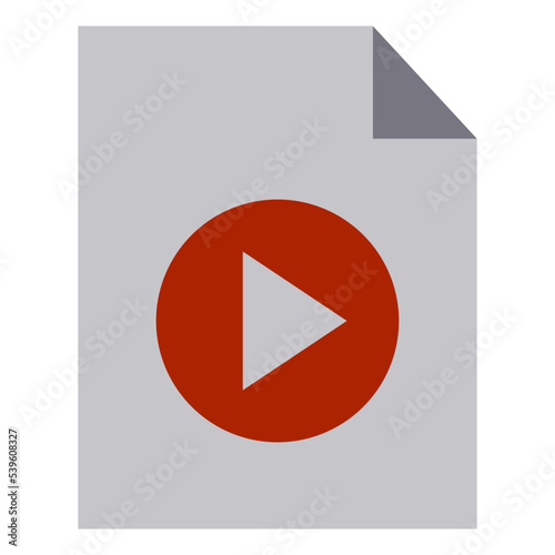 VDO file flat style icon Free Download VDO file flat style icon - GFXLoad