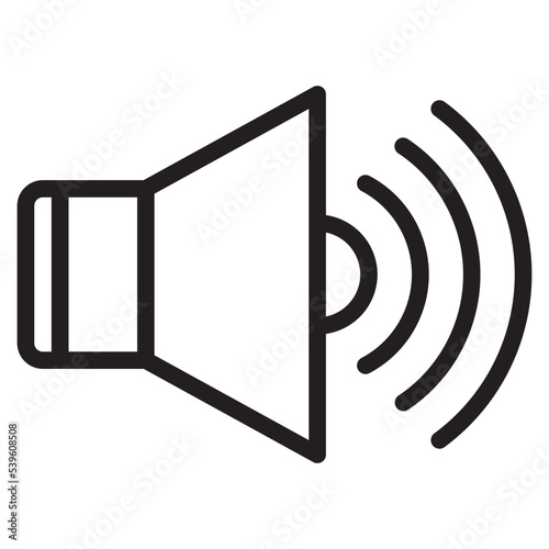 Sound outline style icon