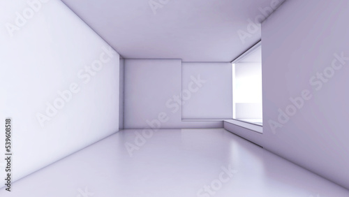 Empty room with Wall Background. 3D illustration  3D rendering