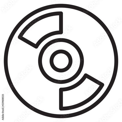 VOD tape outline style icon