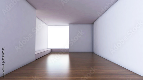 Empty room with Wall Background. 3D illustration  3D rendering  