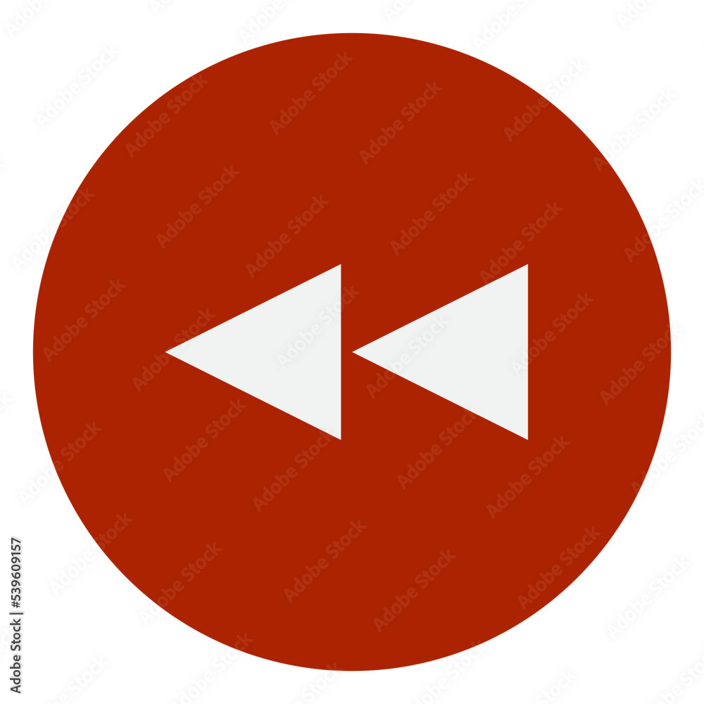Rewind flat style icon