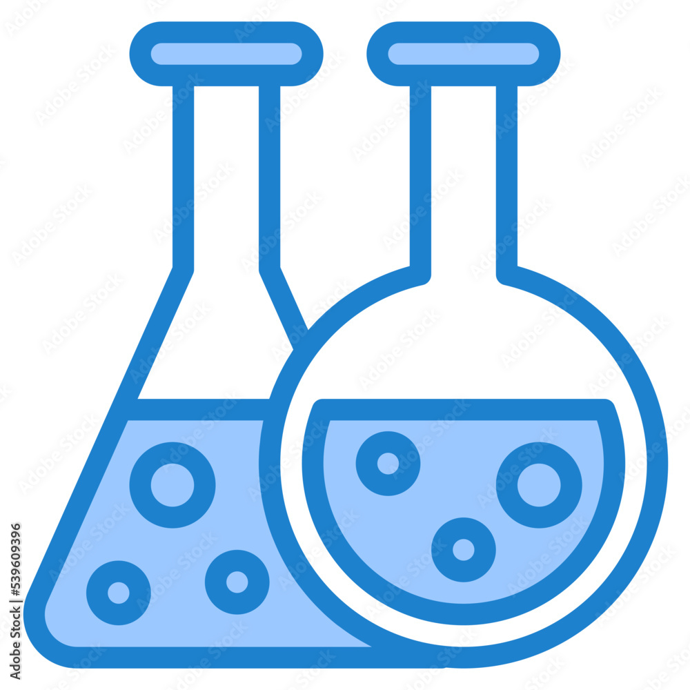 Flasks blue style icon