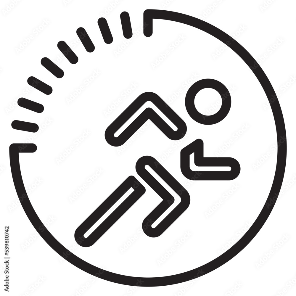 Activity tracking outline style icon Activity tracking outline style icon