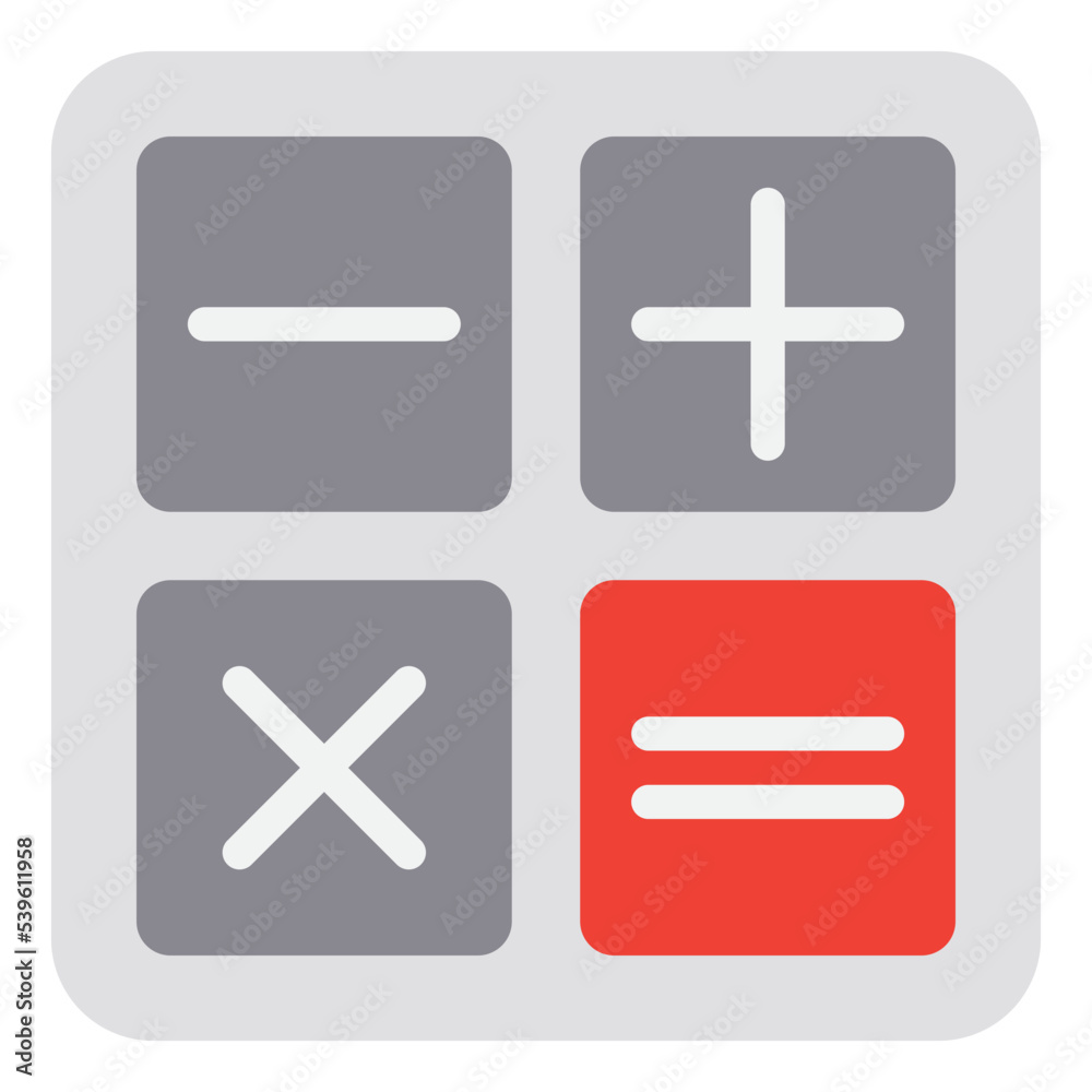 Calculator flat style icon