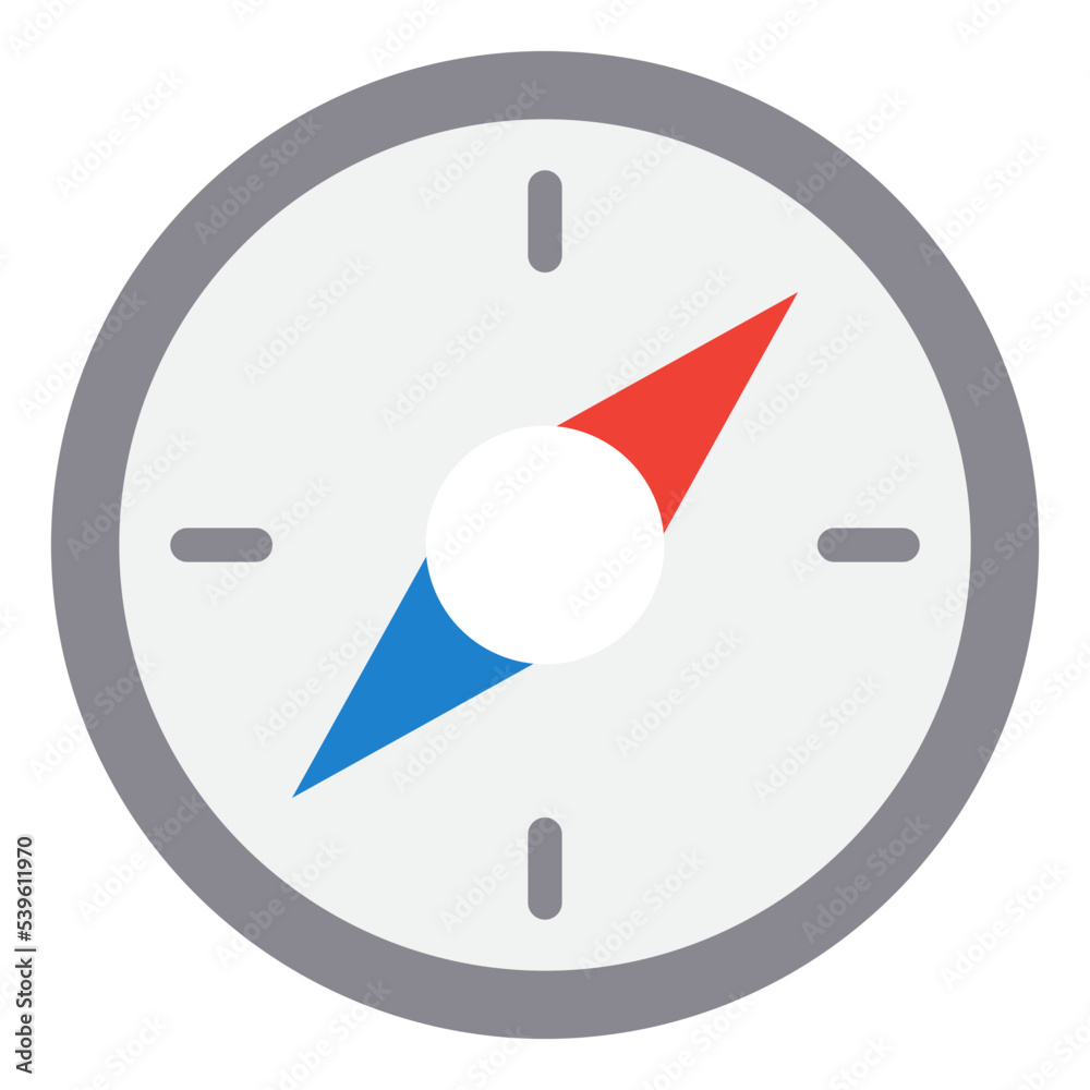 Compass flat style icon Compass flat style icon