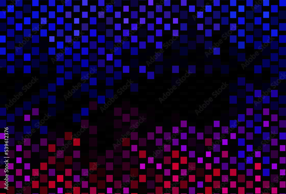 Dark Pink, Blue vector backdrop with lines, rectangles.