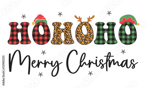 Ho Ho Ho Merry Christmas T-shirt