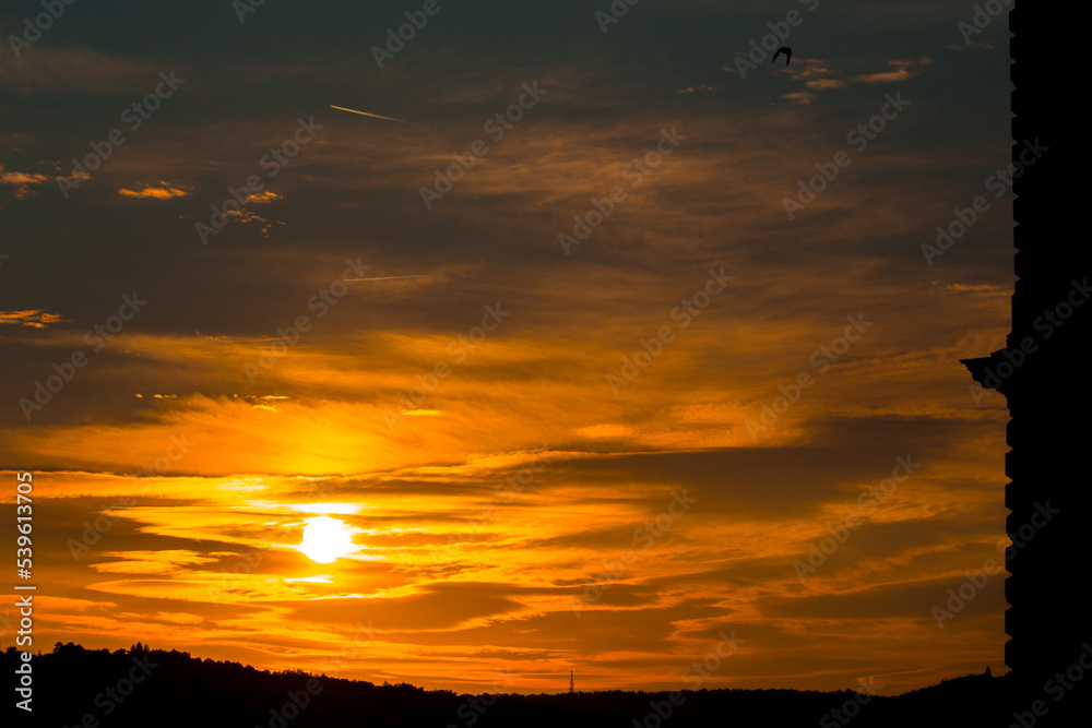 sunset in the sky sunset in the sky