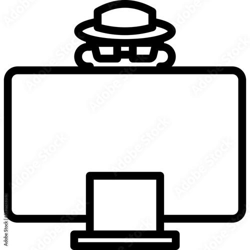Hacker outline icon