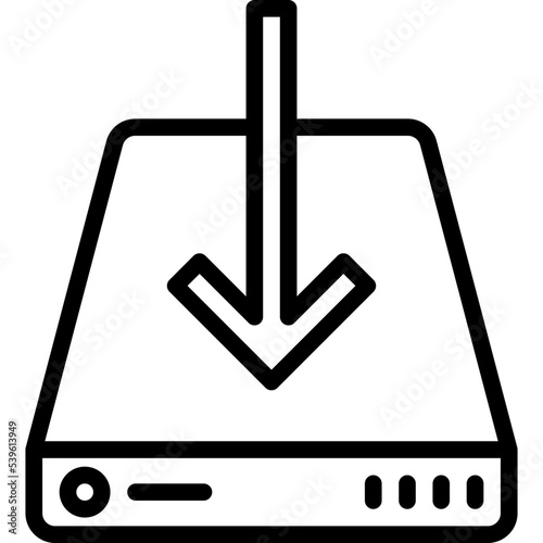 Install outline icon
