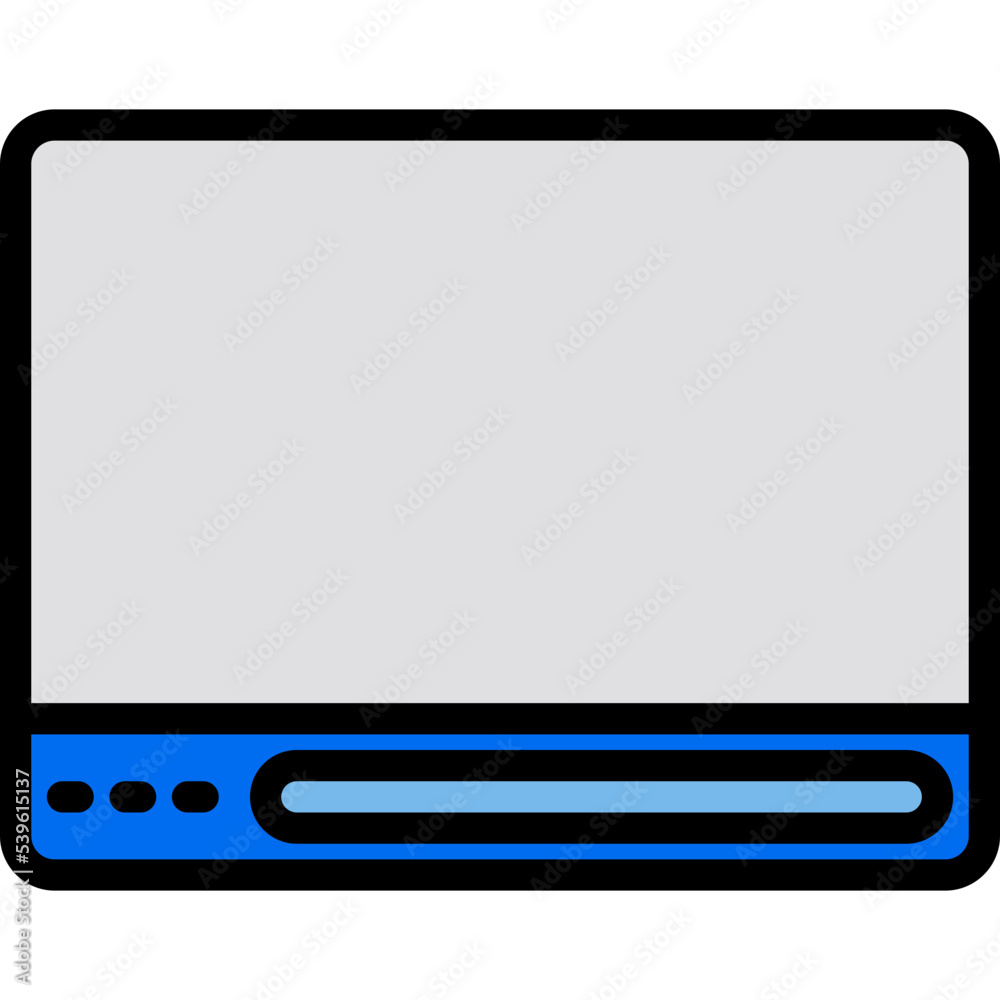 Website blue outline icon