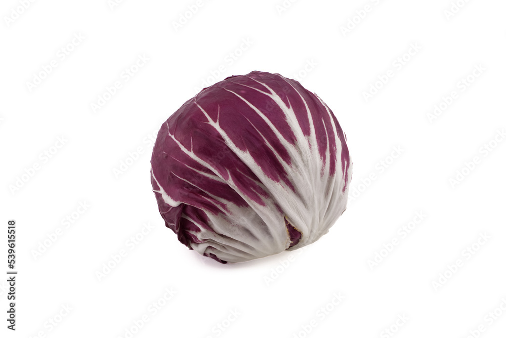 Fototapeta premium Radicchio red salad isolated on white