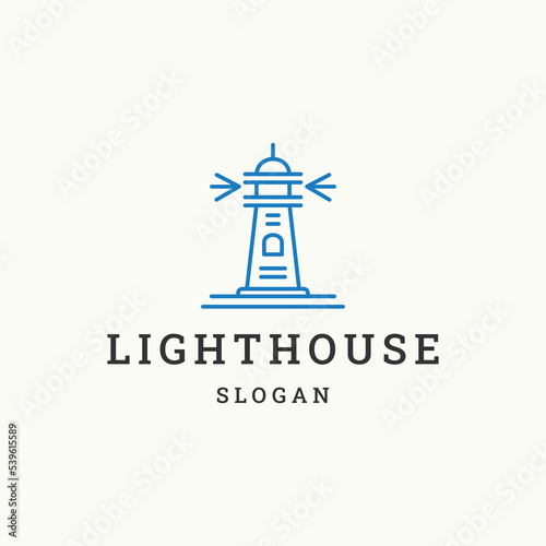 Light house logo icon design template vector illustration © warrior_std