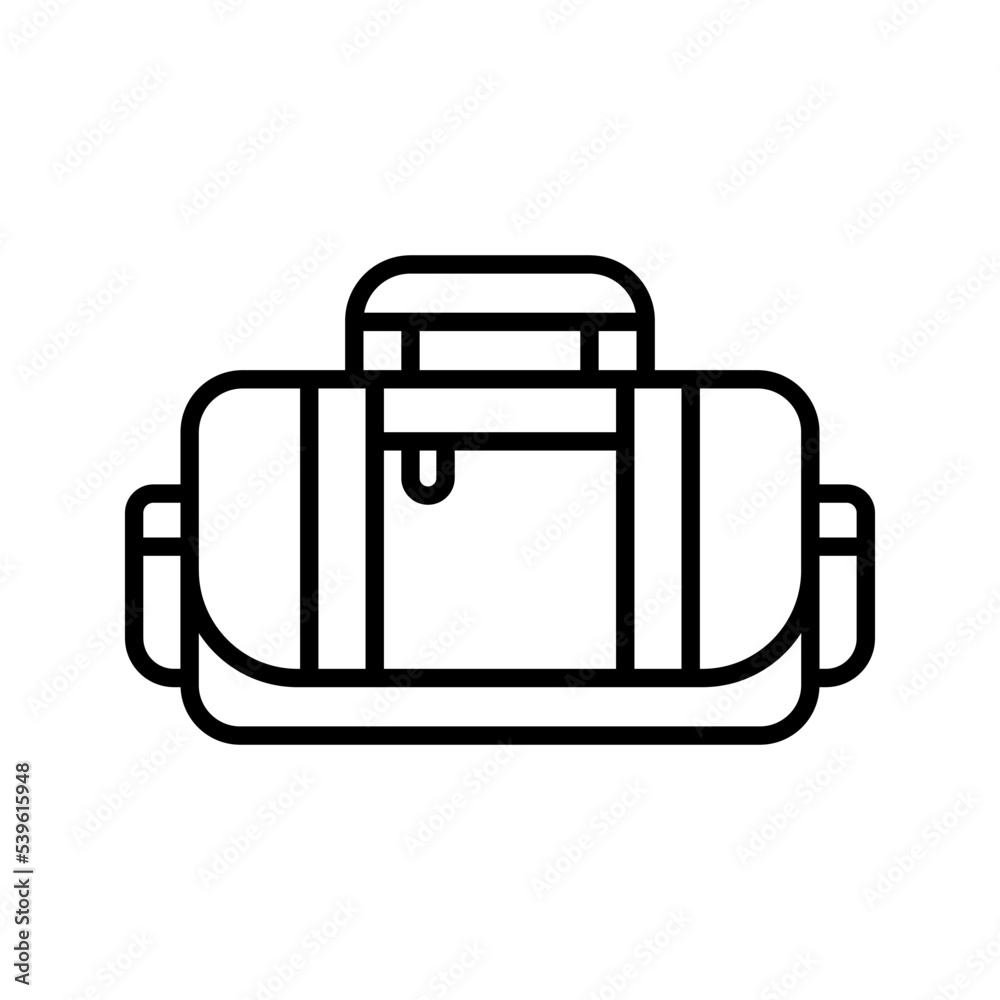sport bag icon. luggage sign for mobile concept and web design. vector illustration sport bag icon. luggage sign for mobile concept and web design. vector illustration