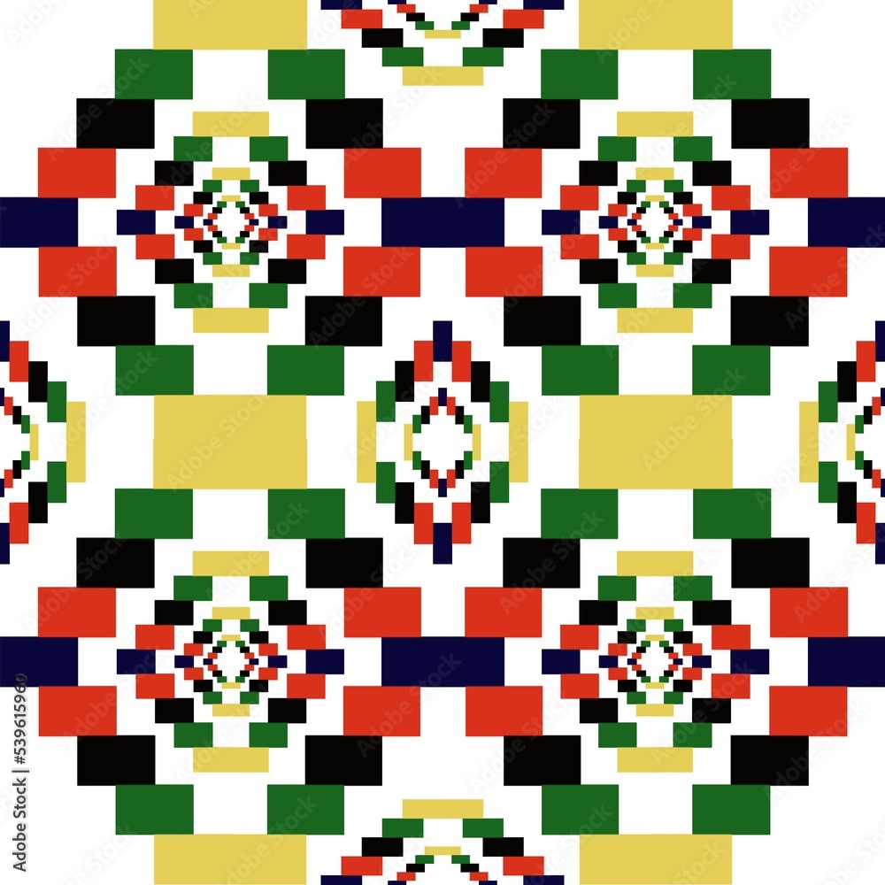 Fototapeta premium christmas tree pixel art