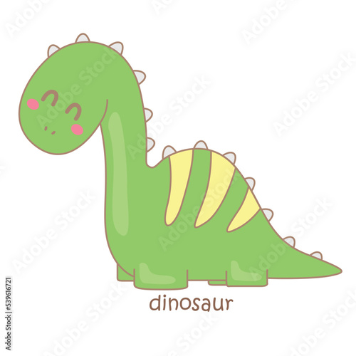 Alphabet D For Dinosaur Illustration Vector Clipart