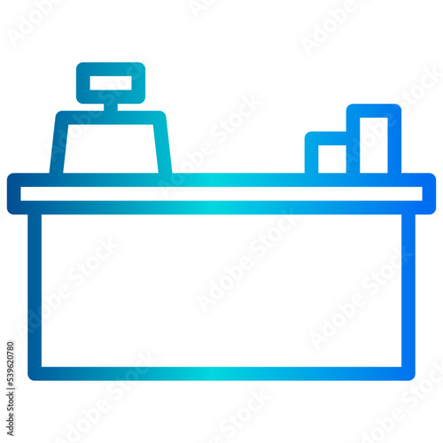 Cashier outline icon