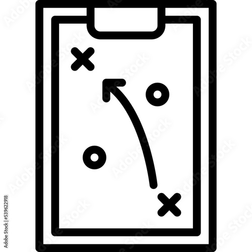 Tactics outline icon
