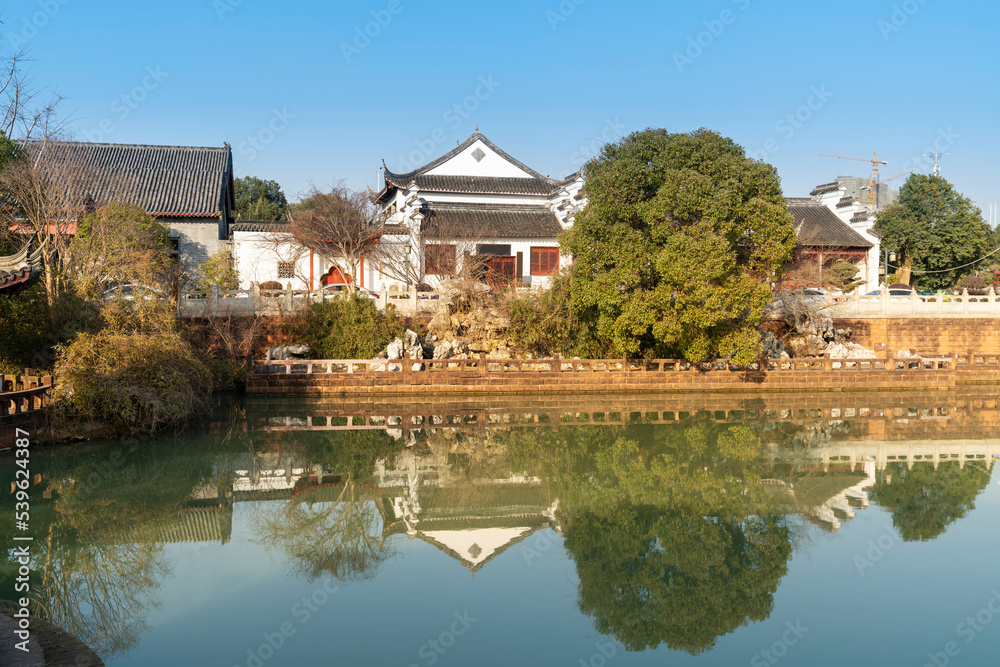 A traditional garden in the Jiangnan style A traditional garden in the Jiangnan style