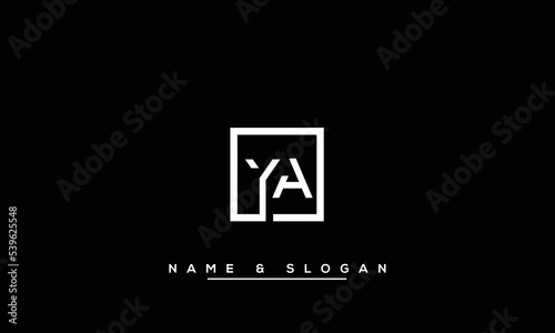 YA,  AY,  Y,  A   Abstract  Letters  Logo  Monogram
