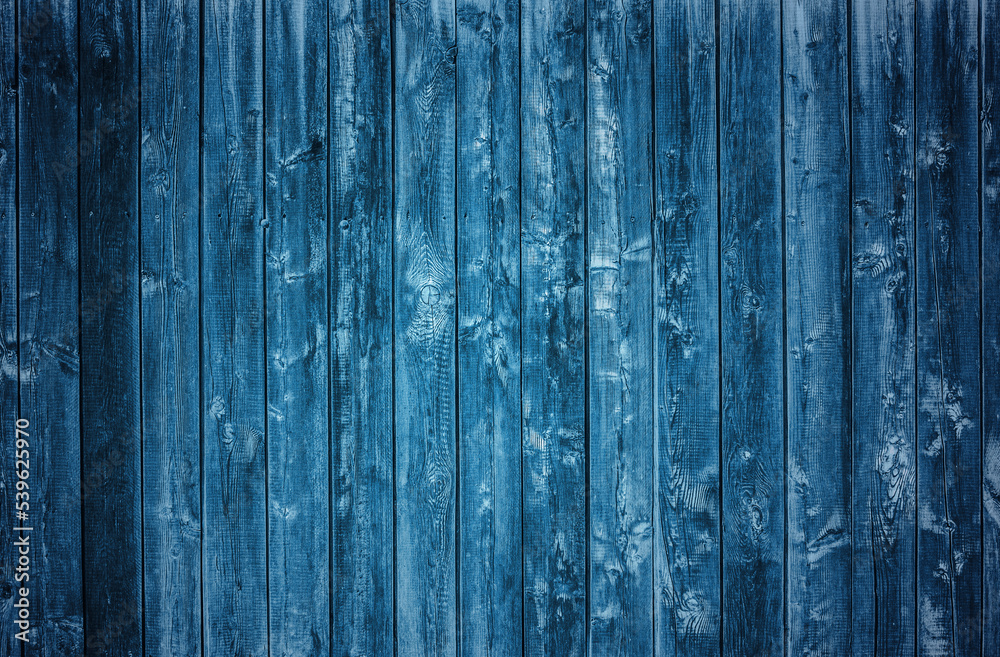 Obraz premium wooden wall, blue background