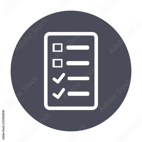 Shopping checklist vector icon