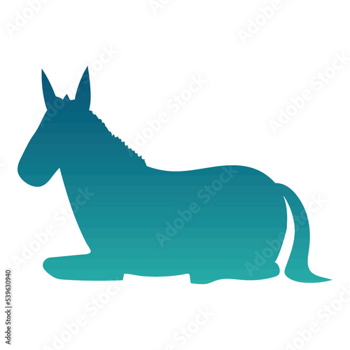 resting donkey icon