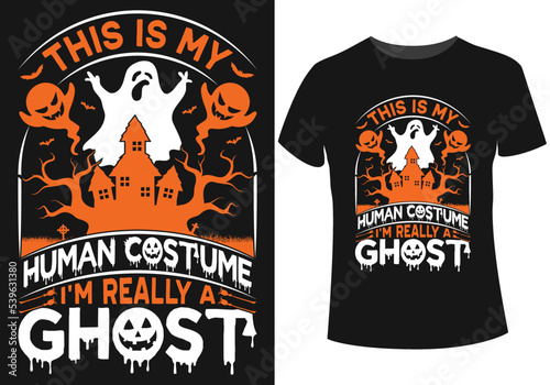 I'm really a ghost t-shirt design