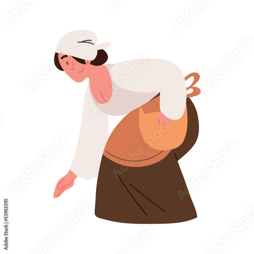 peasant with basket