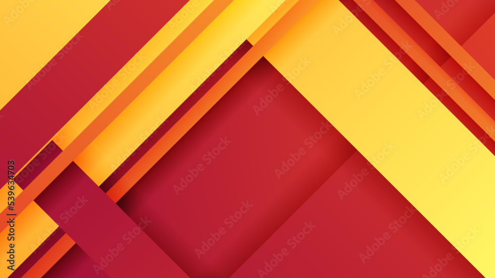 Abstract minimal red and orange background with geometric creative and minimal gradient concept. Trendy fresh color for presentation design, flyer, social media cover, web banner, tech banner