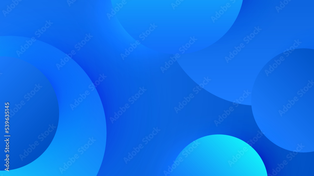 Abstract blue gradient background with circle