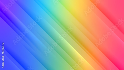 Abstract rainbow gradient background in bright colors. Colorful smooth illustration with speed motion light line