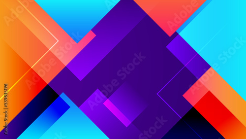 Abstract background with colorful geometric shapes. Trendy gradient geometric pattern background texture. Minimal color gradient background template for poster, certificate, presentation, landing page
