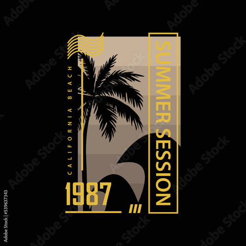 California illustration typography vector t shirt design 
